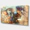 Designart - Indian Woman Collage with Lion - Indian Canvas Artwork